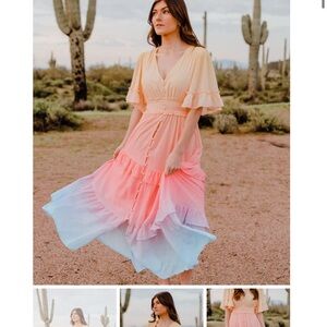 NWOT OMBRÉ Dress Large